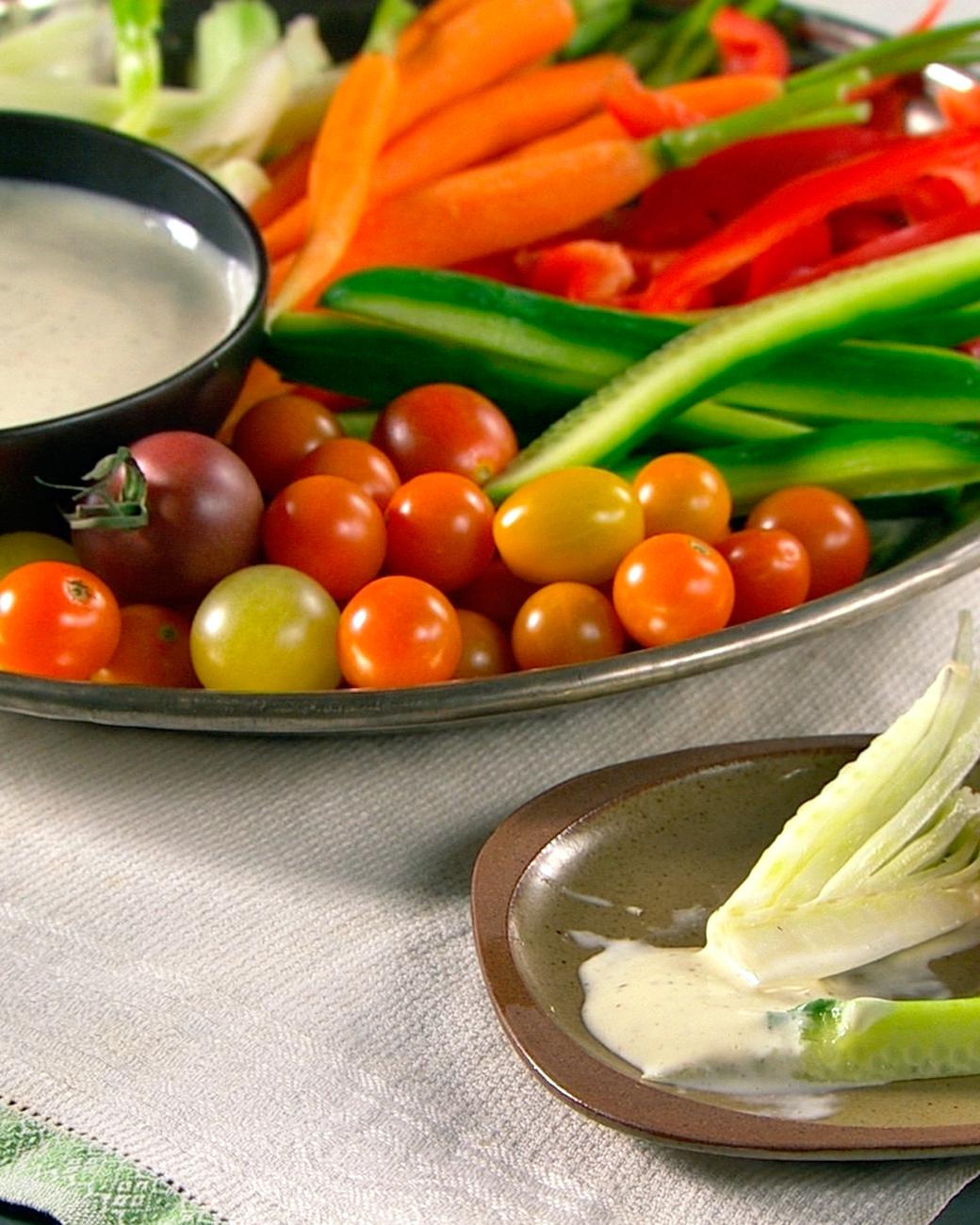 Mad Hungry Recipe: Crudites with Italian Vinaigrette