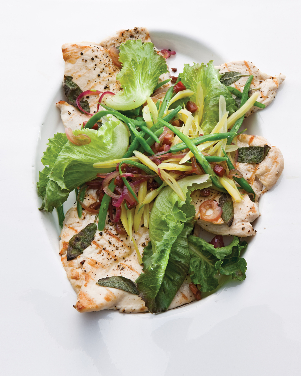 Mad Hungry Recipe: Chicken Paillards with Fresh Greens and Beans
