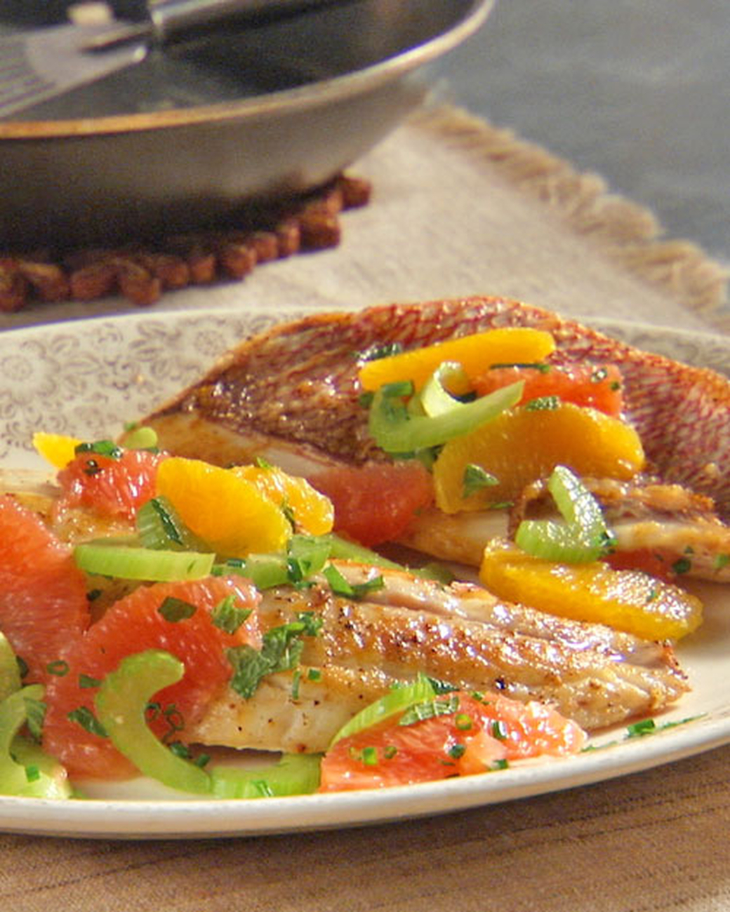 Mad Hungry Recipe: Pan-Seared Red Snapper with Citrus-Herb Relish