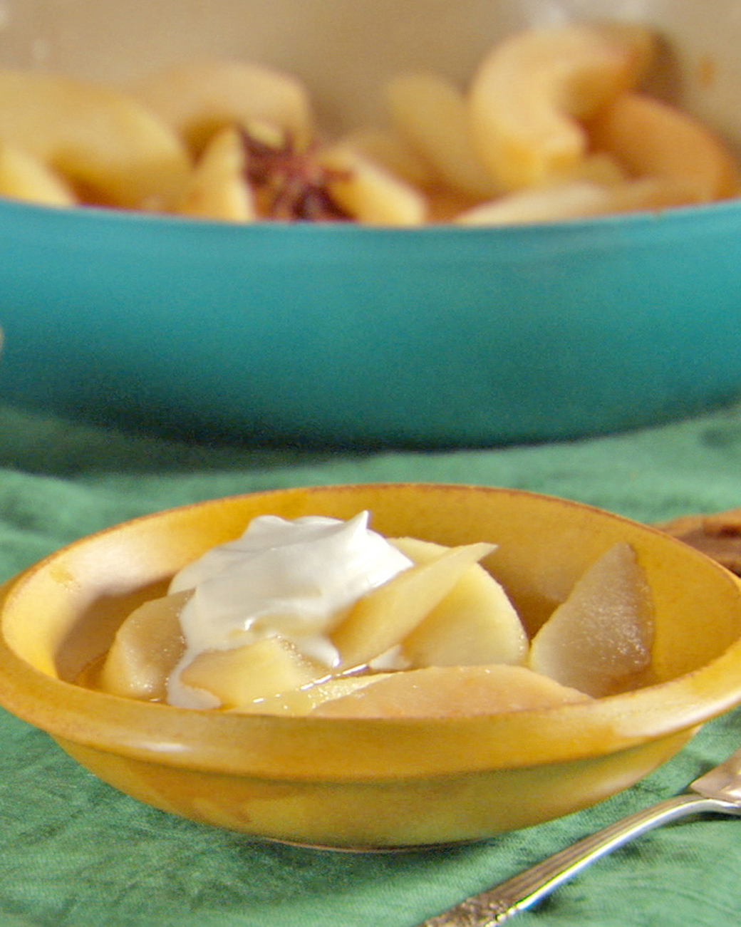 Mad Hungry Recipe: Buttery Poached Pears with Whipped Mascarpone