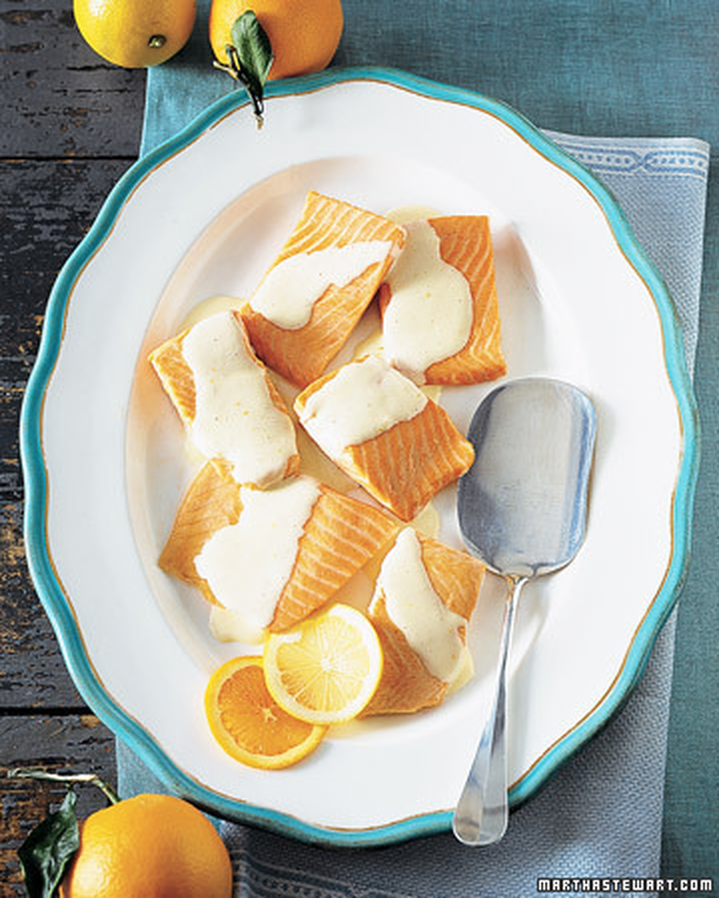 Mad Hungry Recipe: Salmon with Tangerine-Lemon Hollandaise Sauce