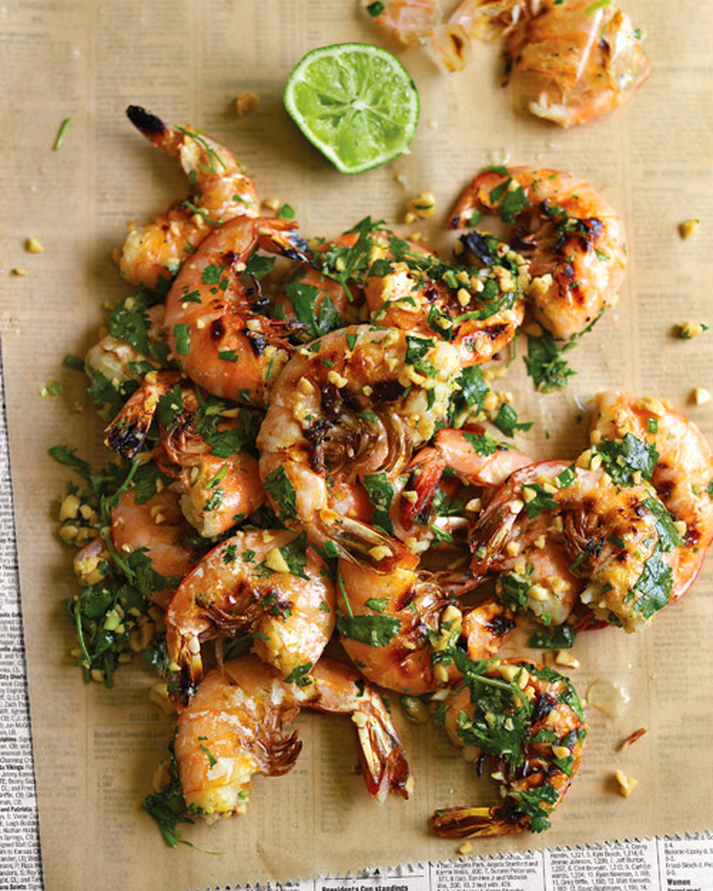 Mad Hungry Recipe: Grilled Shrimp with Cilantro, Lime, and Peanuts